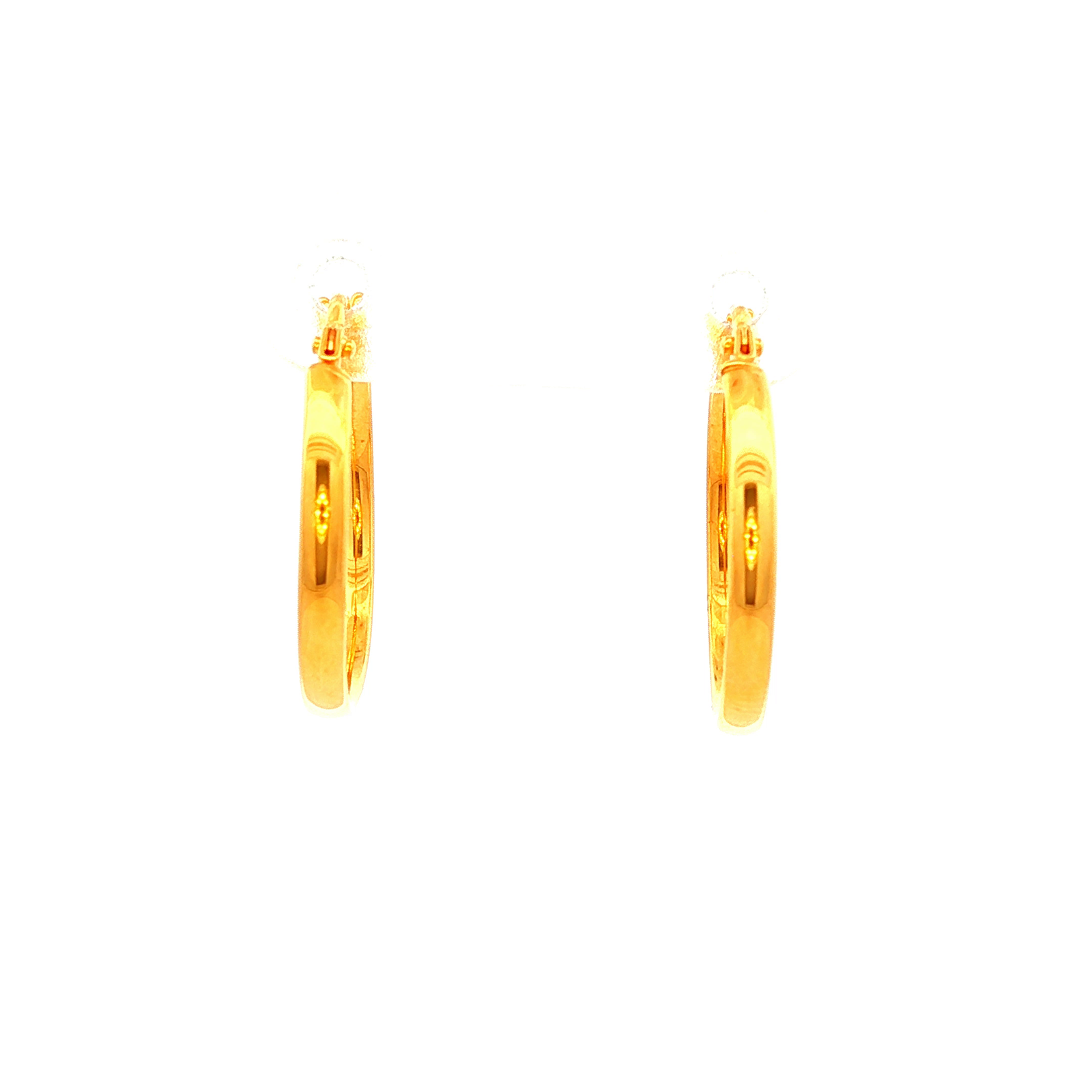 Classic Yellow Gold Hoop Earrings