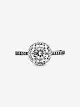Classic Elegance Silver Ring w Clear CZ