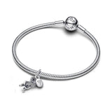 Pandora Pavé Infinity Knot Dangle Charm
