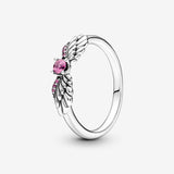 Sparkling Angel Wings Ring - 56