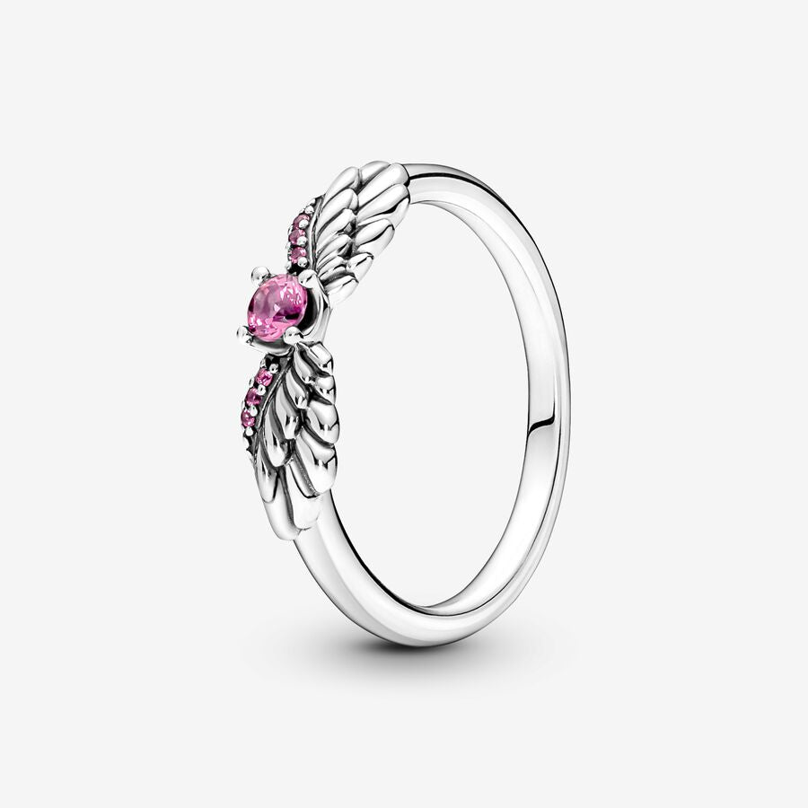 Sparkling Angel Wings Ring - 56