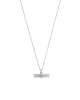 BLUE LACE AGATE T-BAR NECKLACE