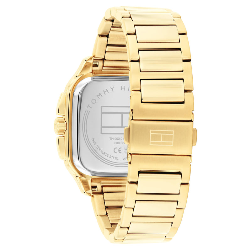 Tommy Hilfiger Gold Steel Green Dial Multi-function Men's Watch
