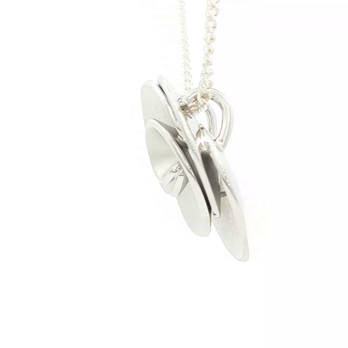 Spiral Floral Sterling Silver Pendant