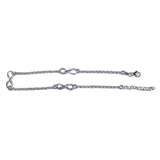Sterling Silver Infinity Belcher Anklet