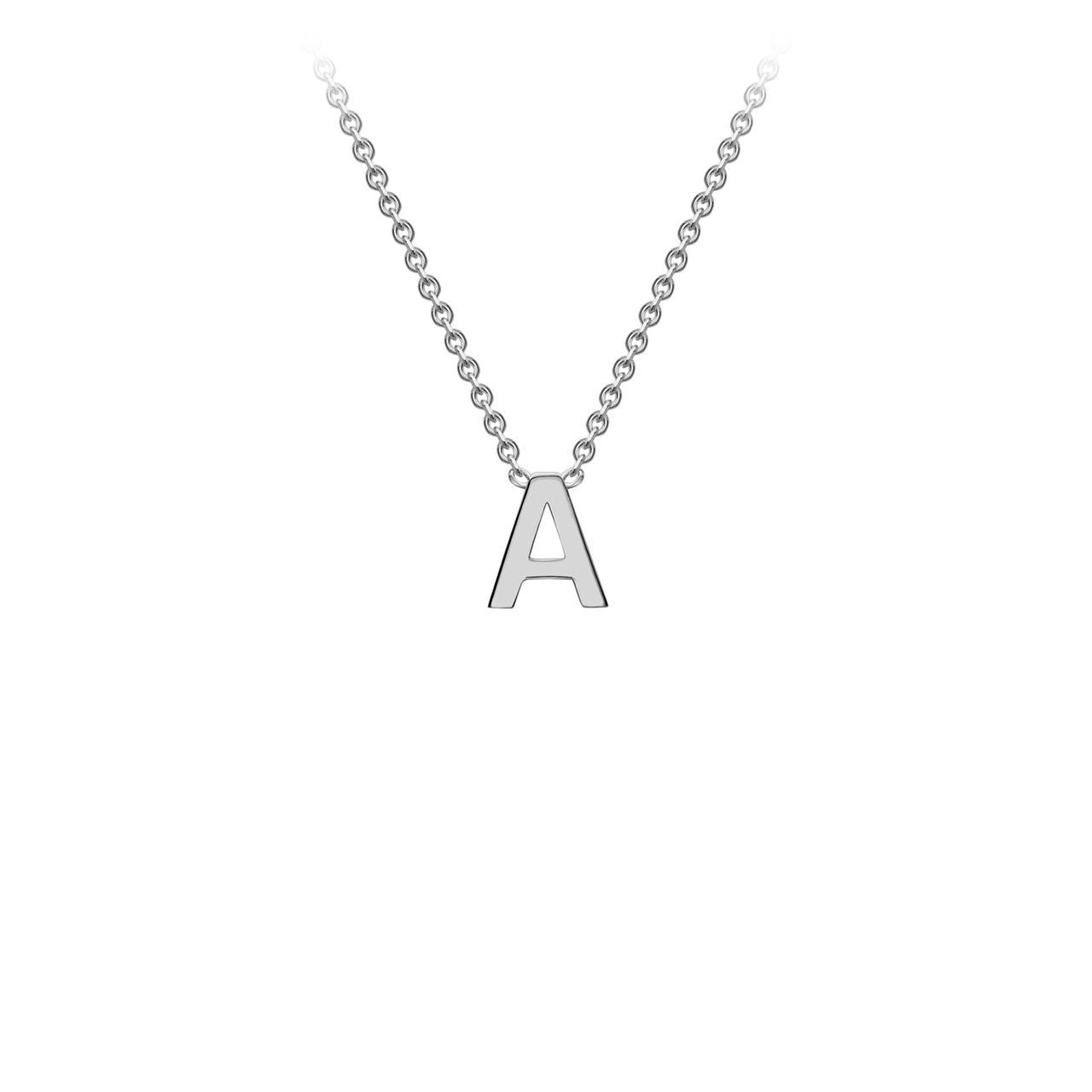 9ct Yellow Gold Petite Initial Necklace - D