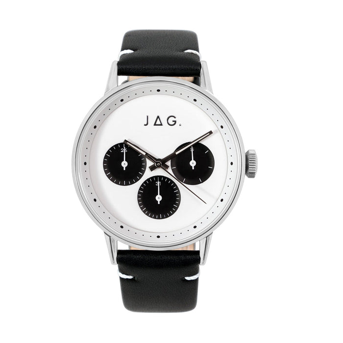 Jag Norwood Silver Stainless Steel 42mm Classic Style