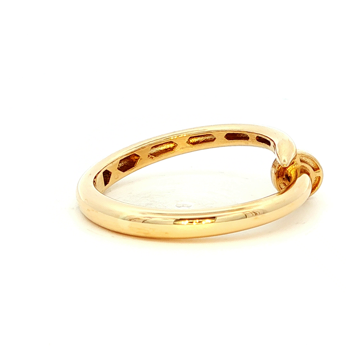 Cautier Nail Design Inspired Ring in Yellow Gold