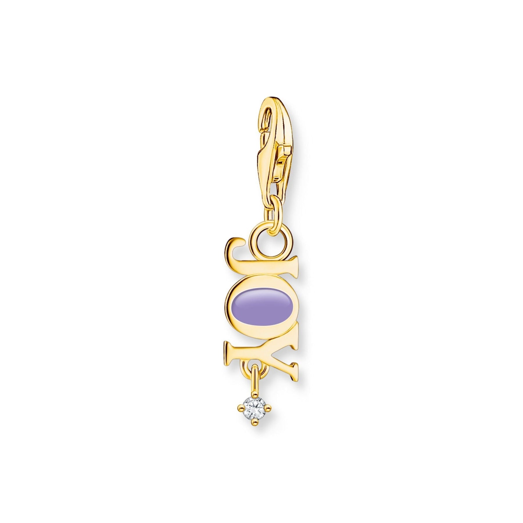 Thomas Sabo Charmista Pendant Joy With Stone Gold Plated