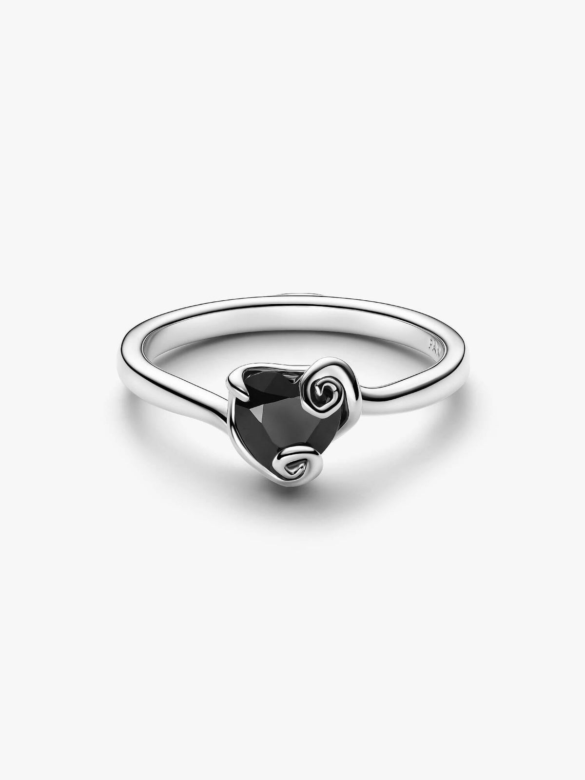 Disney Jack Skellington sterling silver ring with black crystal