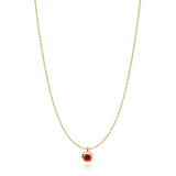 Ania Haie Gold Crimson Solitaire Necklace