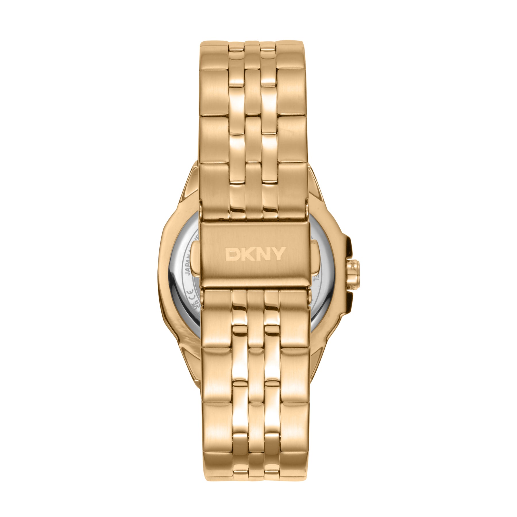 DKNY Logo Women's Champagne Dial Stainless Steel Watch