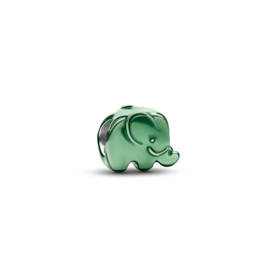 Pandora Green Elephant Mini Charm