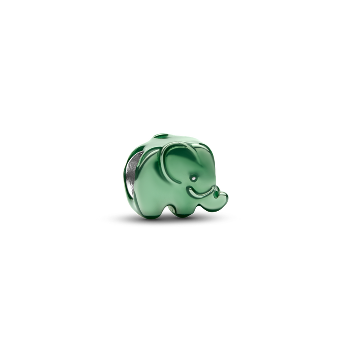 Pandora Green Elephant Mini Charm