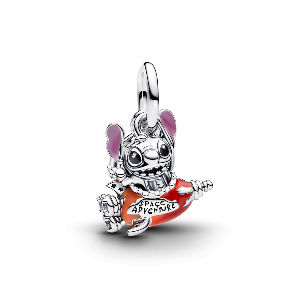 Pandora Disney Stitch Rocket Ship Dangle Charm