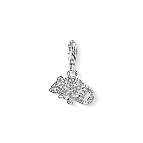 Thomas Sabo Charm Club Cubic Zirconia Mouse Pave Charm