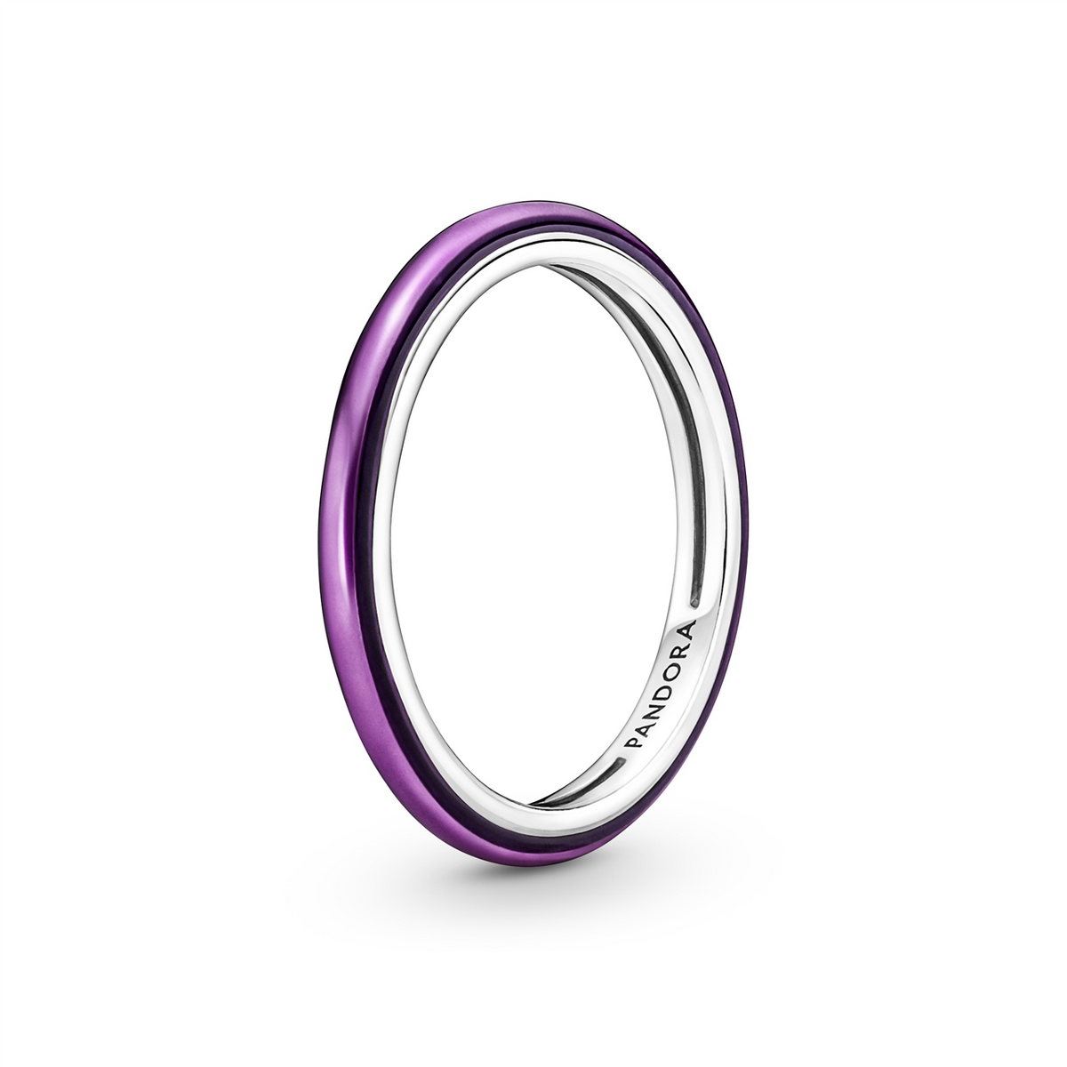 Pandora Me Silver Shocking Purple Ring w Purple Enamel