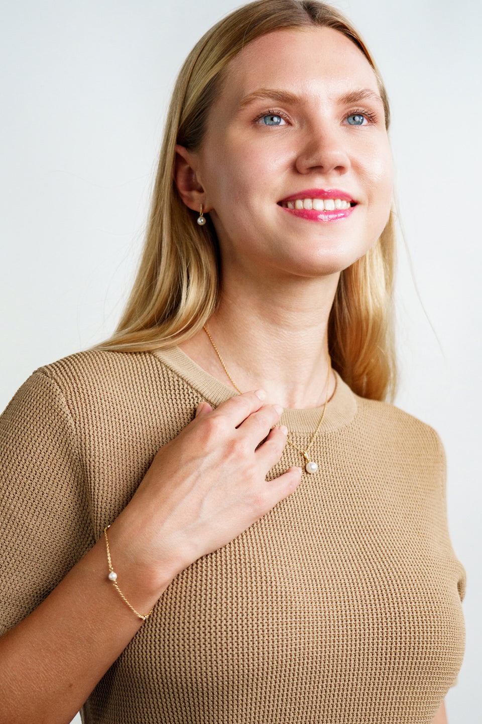 Georgini Adagio Effortless Glow Pearl Pendant Silver