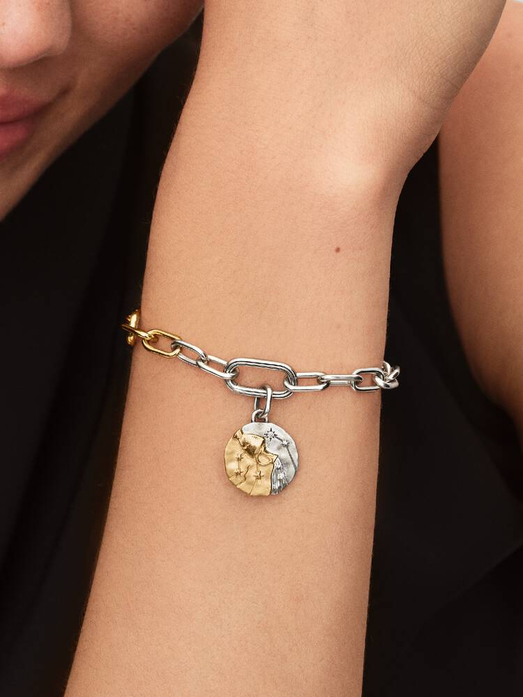 Pandora Aquarius Zodiac Medallion Charm