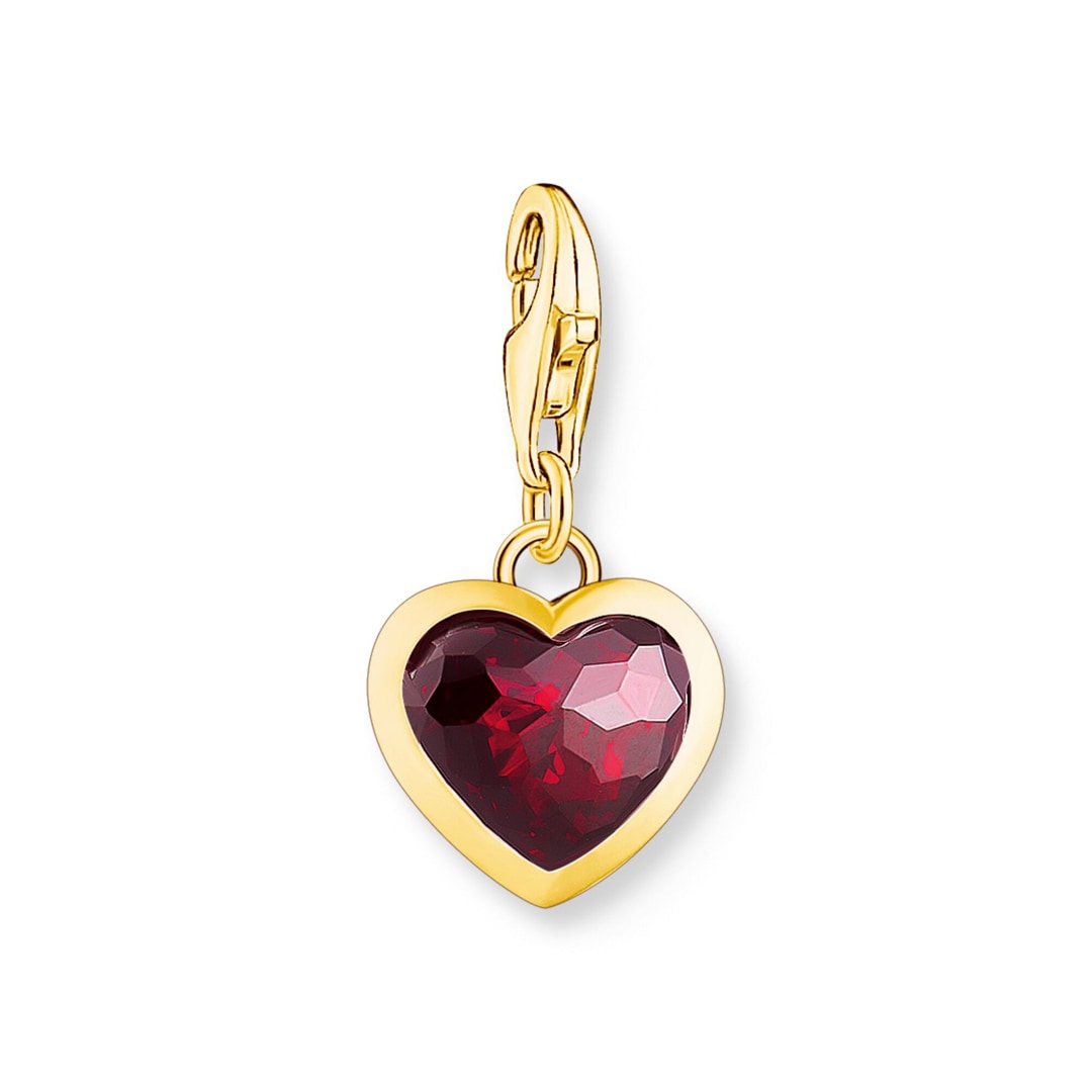 Thomas Sabo As We Love Gold-Plated Red Heart Charm Pendant