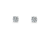 Ellani Sterling Silver 5mm Round Claw Set Studs