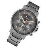Tommy Hilfiger Grey Steel Dark Grey Dial Multi-function Men's Watch