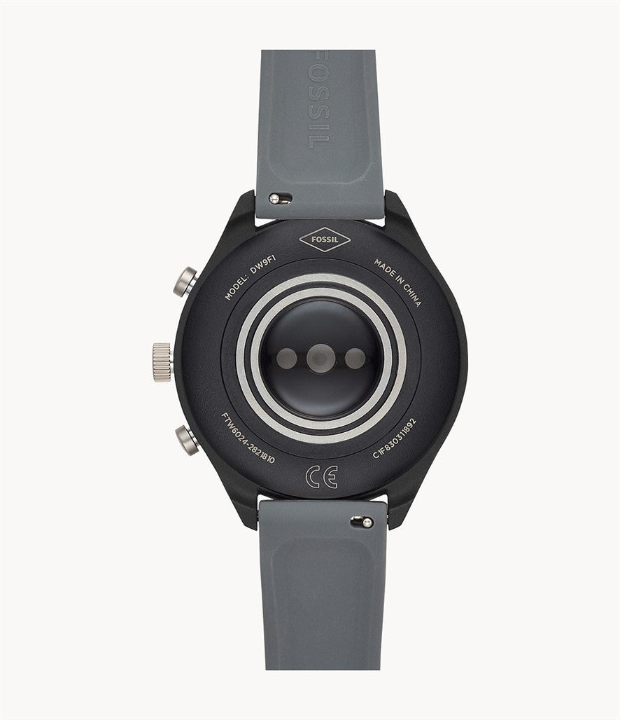 Fossil Sport Black Silicone Smartwatch