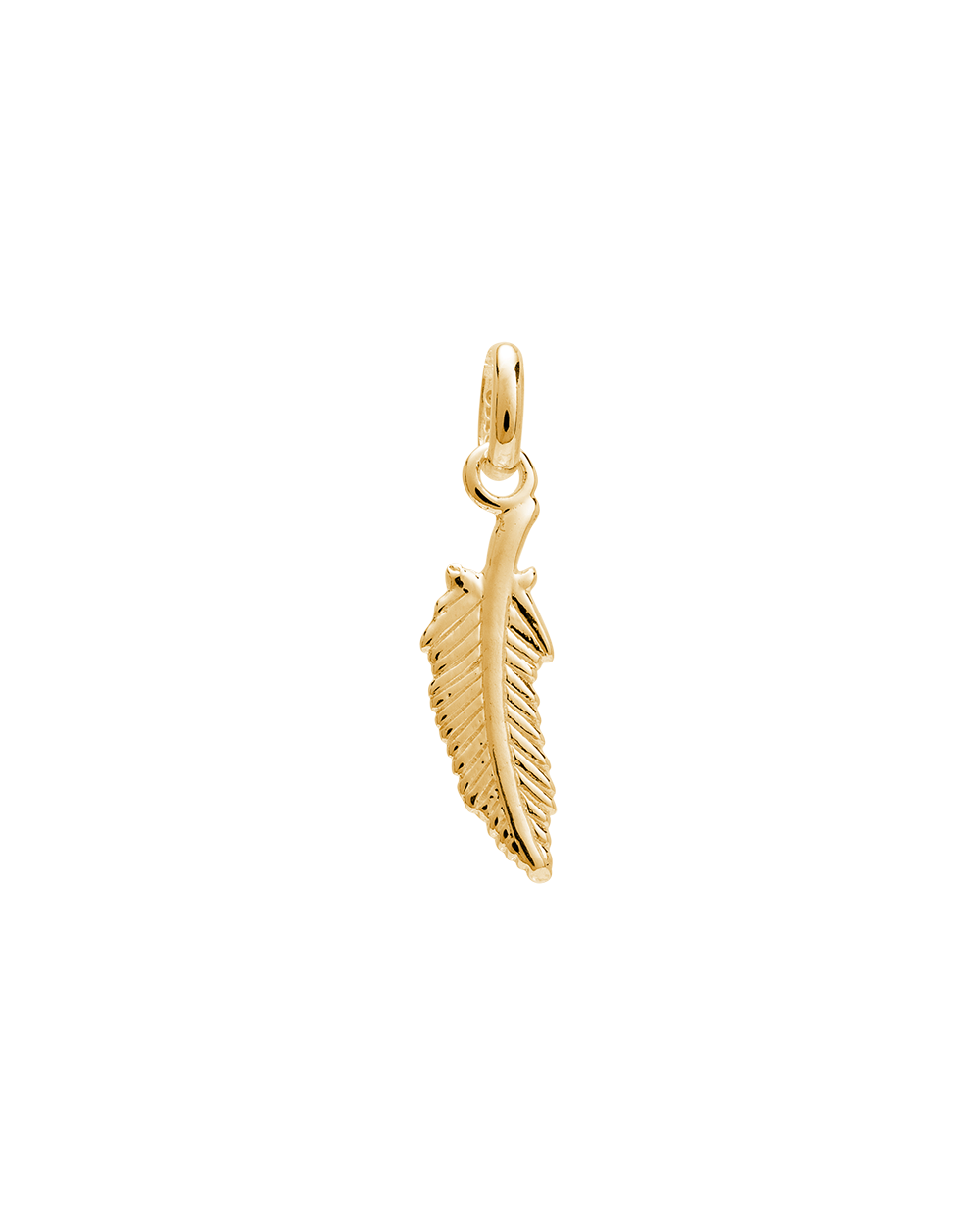 Feather Charm 18K Gold Vermeil