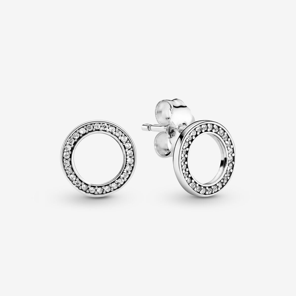 Forever PANDORA Earring Studs w CZ