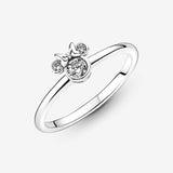 Disney Minnie Mouse sterling silver ring with clear cubic zirconia