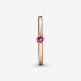 Pandora Rose Solitaire Ring w Pink Crystal