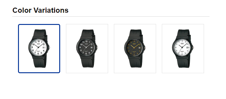 Casio Gents Analogue Watch with White Face, Arabic Numbers, 50 Metres Water Resistant and Black Resin Band.  Model: MW59-7B