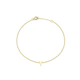 9ct Yellow Gold Mini Initial Bracelet