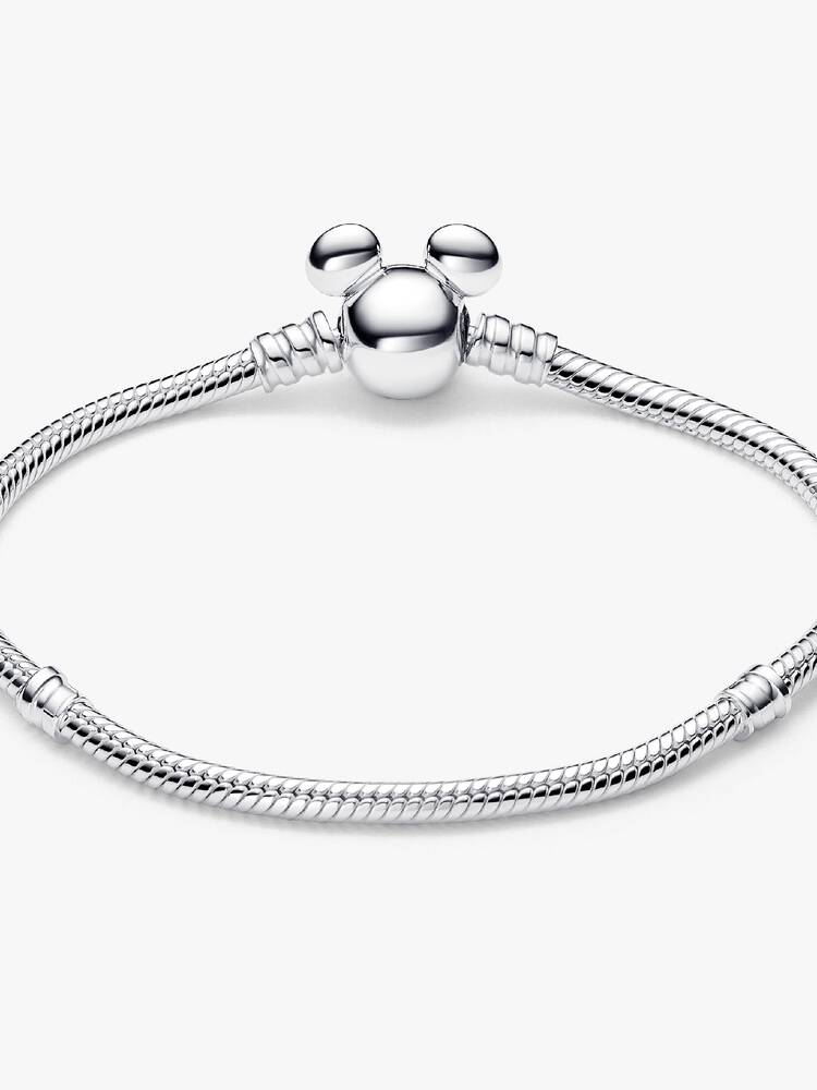 Pandora Disney Mickey Mouse Clasp Moments Snake Chain Bracelet