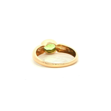 Peridot Dress Ring in Yellow Gold