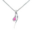 Pink Tourmaline Pendant Set in White Gold