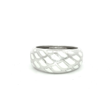 Engelsrufer Silver White Enamel Wing Ring