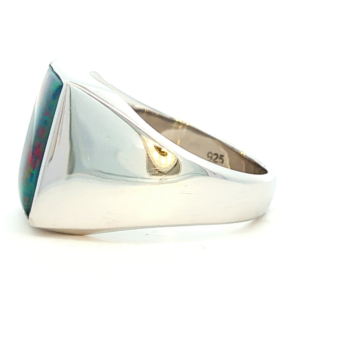 Triplex Opal Gents Dress Ring