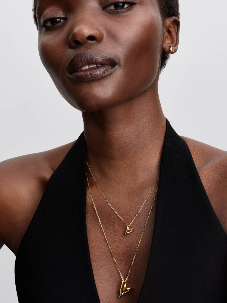 Pandora Organically Shaped Heart Small Pendant Necklace