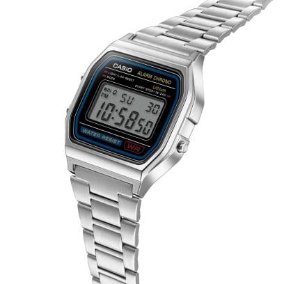 Casio Vintage A158WA-1D Silver Stainless Steel Watch Unisex