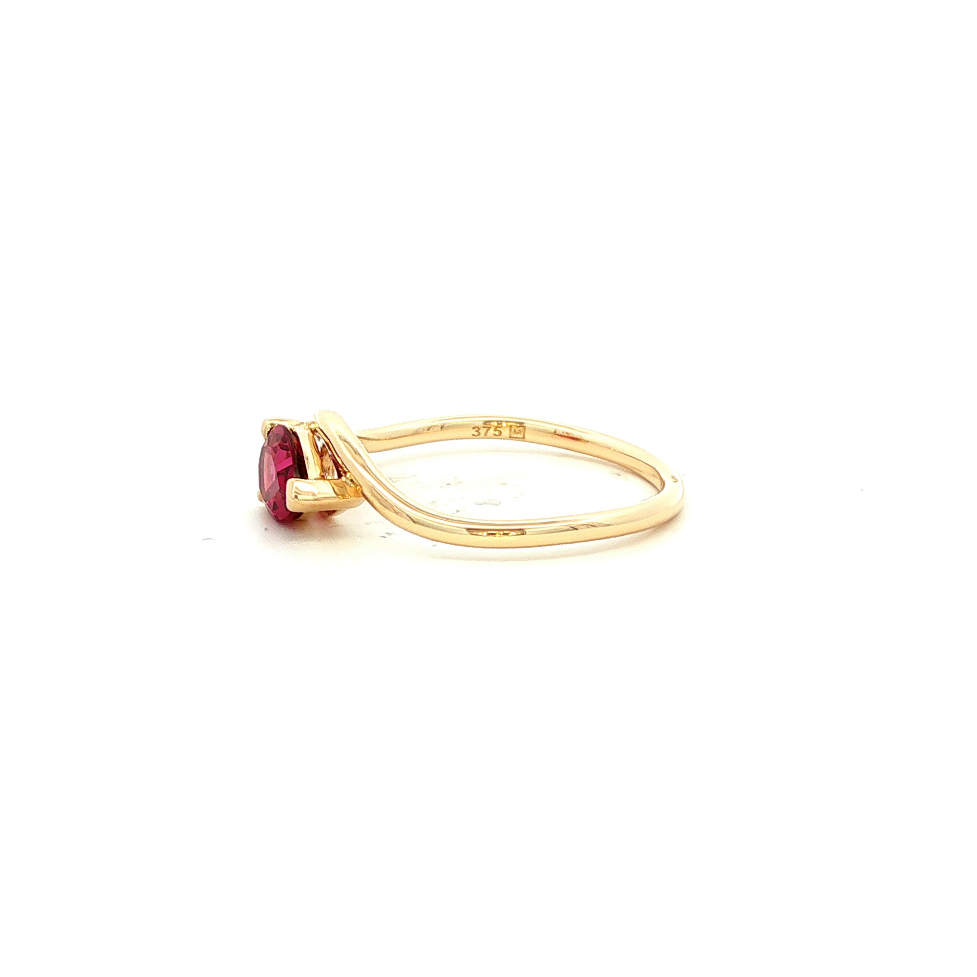 Rhodilite Garnet Dress Ring in Yellow Gold