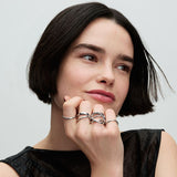 Organically Shaped Infinity Ring