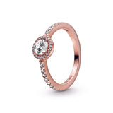 PANDORA Rose Classic Elegance Ring w Clear CZ