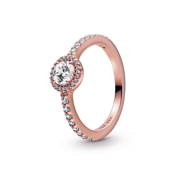 PANDORA Rose Classic Elegance Ring w Clear CZ