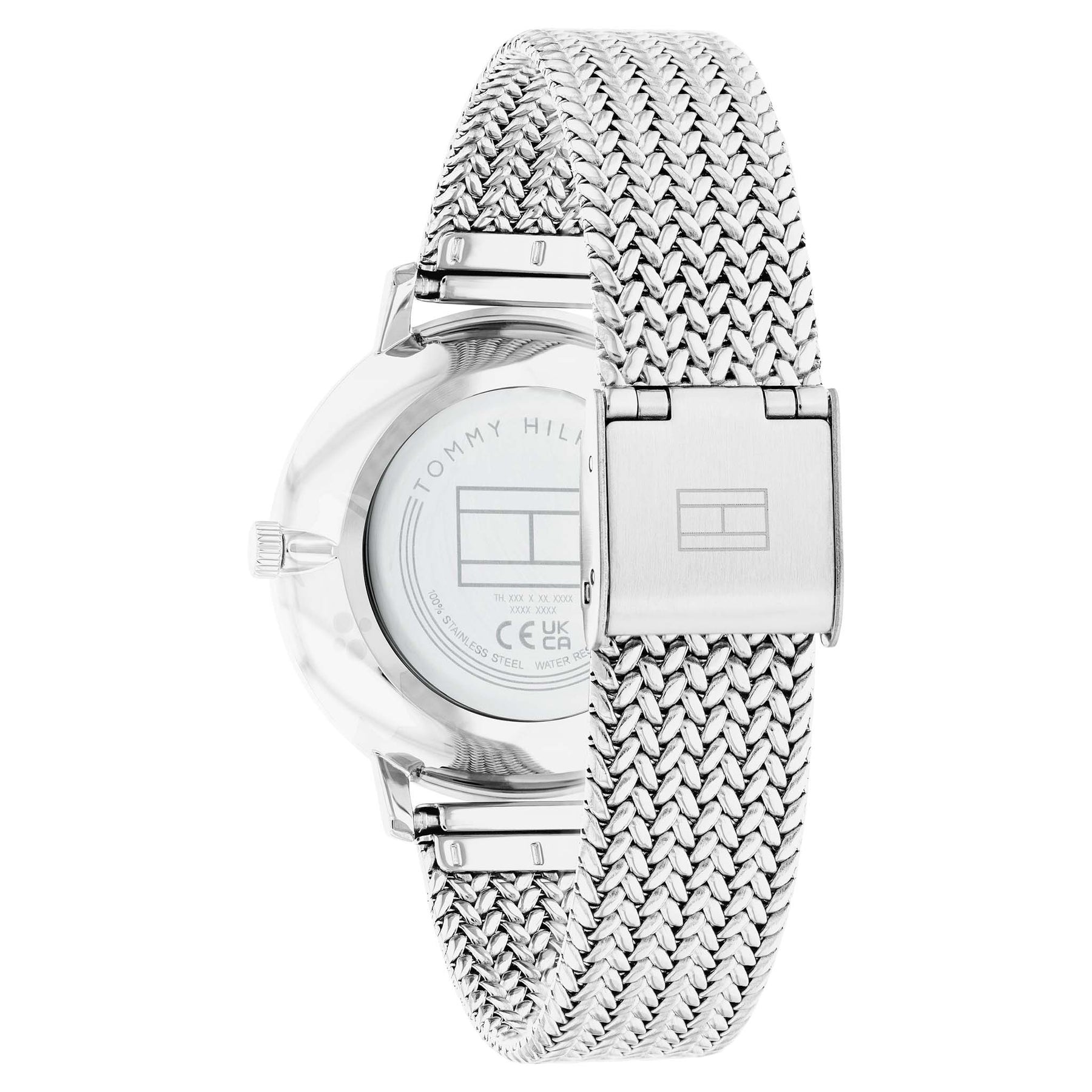 Tommy Hilfiger Steel Mesh Silver Dial Slim Women's Watch