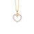 Ellani Open Heart Pendant with Cubic Zirconia