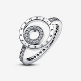 Pandora Signature Logo Circles Pavé Ring - 58
