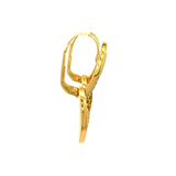 Breuning Tsavorite and Diamond Drop Earrings in Yellow Gold