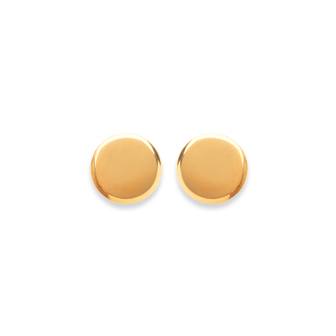 Small Disc Stud Earrings