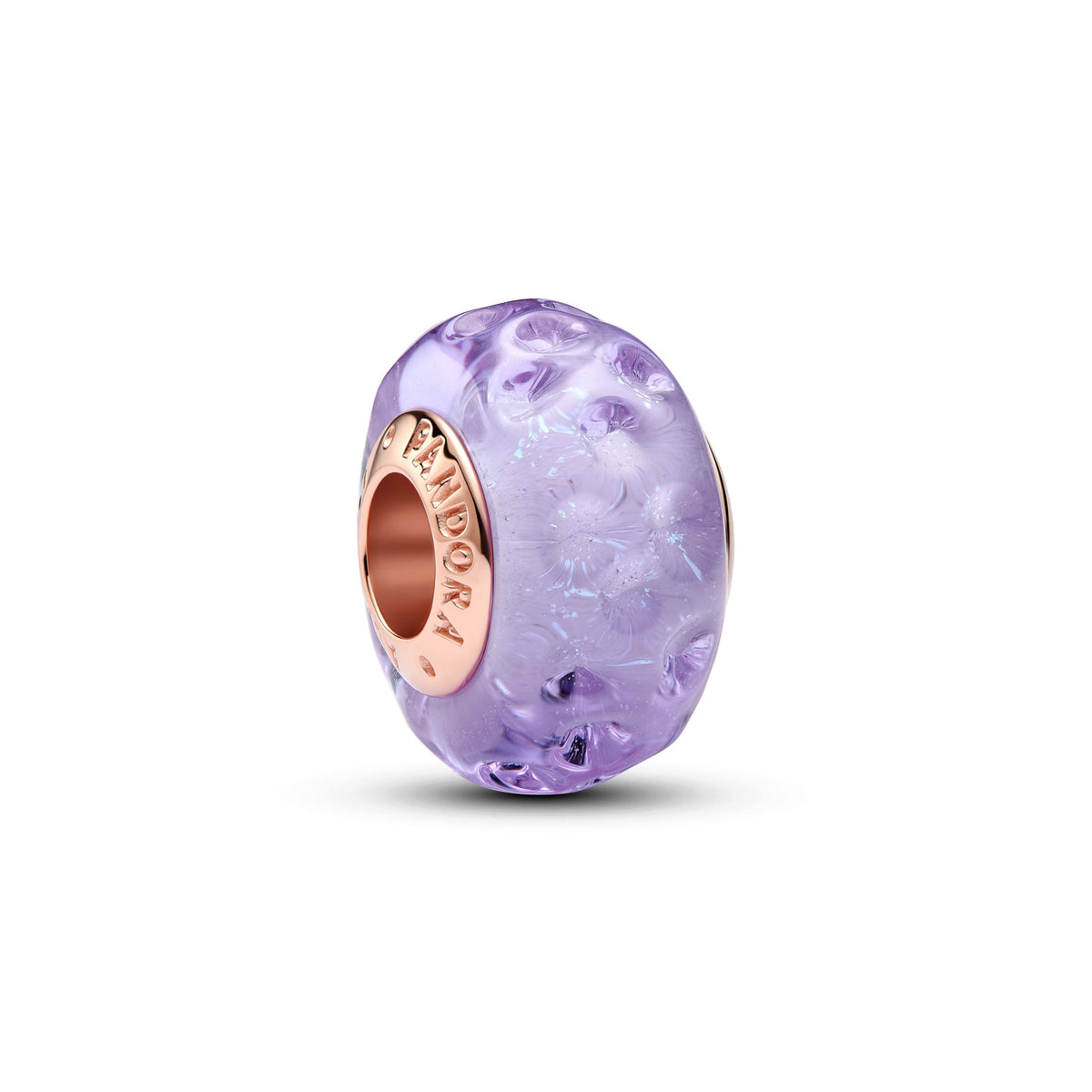 Pandora Wavy Lavender Murano Glass Charm